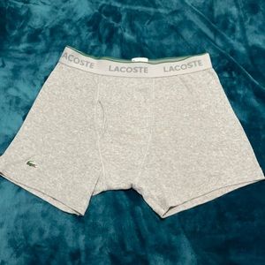 Designer Lacoste Gray Boxer Briefs for Men-2 pair.